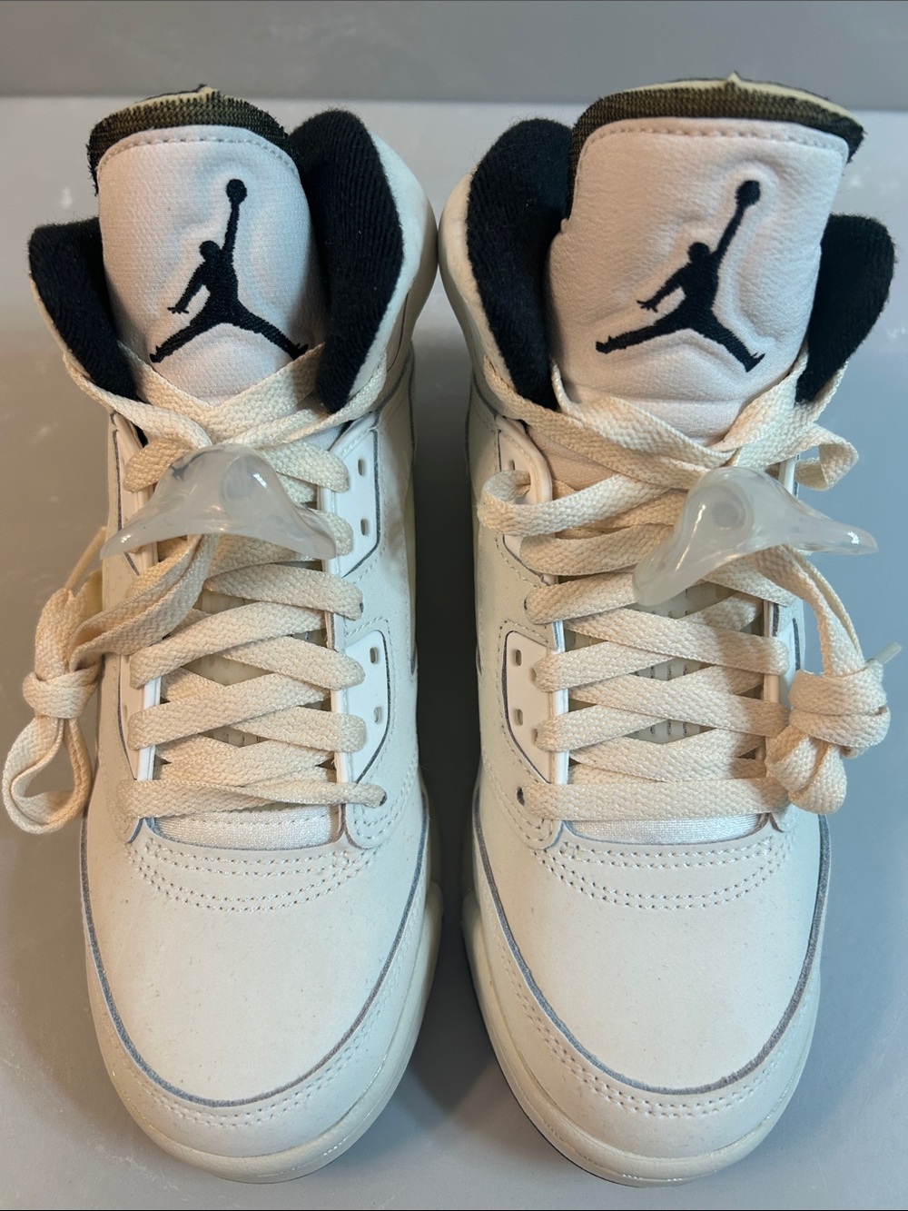 Jordan Kids Cram and Black High-Top Sneaker Pair